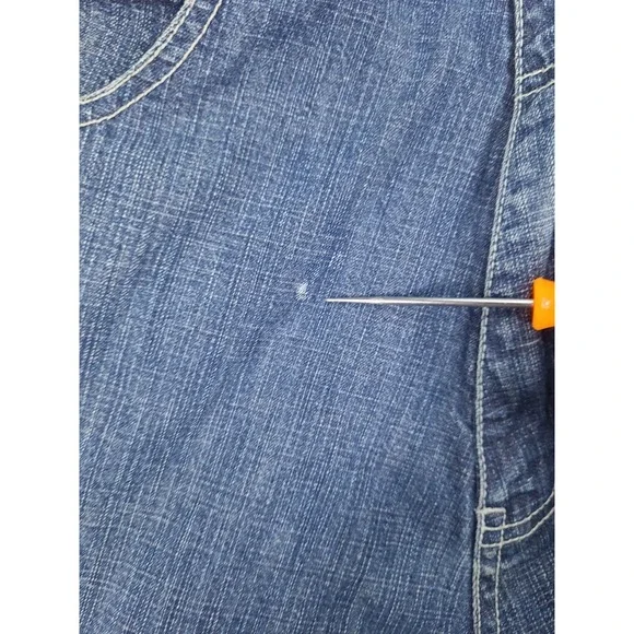 Vintage MU KA Baggy Hip Hop 90 Y2K Blue Jeans Mens 34X31 - Picture 15 of 16